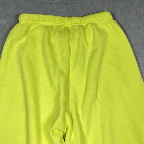 Aviator Nation Sweatpants Joggers Big Logo Women’s Size Large Neon Yellow - Picture 8 of 12